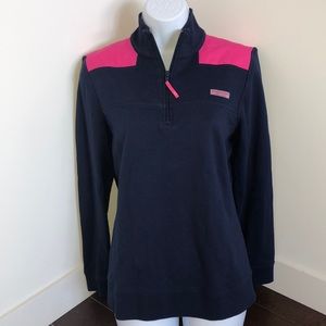 Vineyard Vines Navy/ Pink Shep Sweatshirt Small